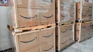 Uncollected coffin box pallets from Amazon